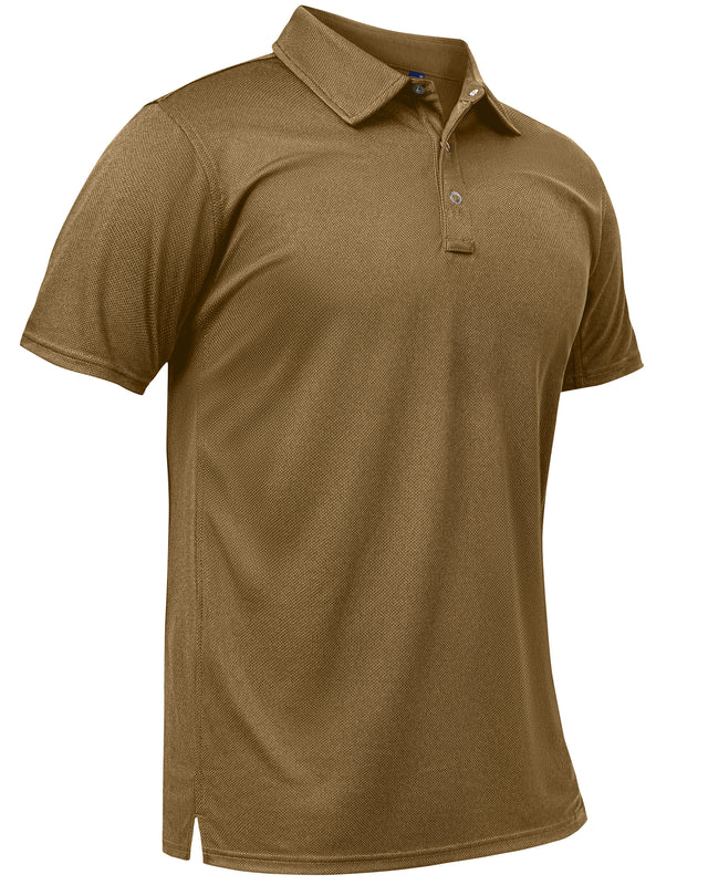 Mens Polo Shirt Quick Dry Golf Tactical Shirt