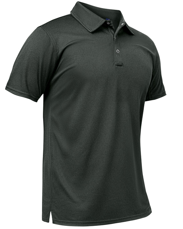 Mens Polo Shirt Moisture Wicking Golf Tactical Shirt