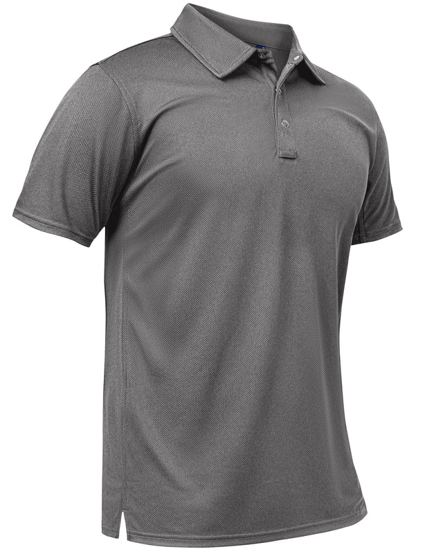 Mens Polo Shirt Golf Tactical Athletic Collared Shirt
