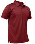 Mens Polo Shirt Moisture Wicking Golf Tactical Shirt