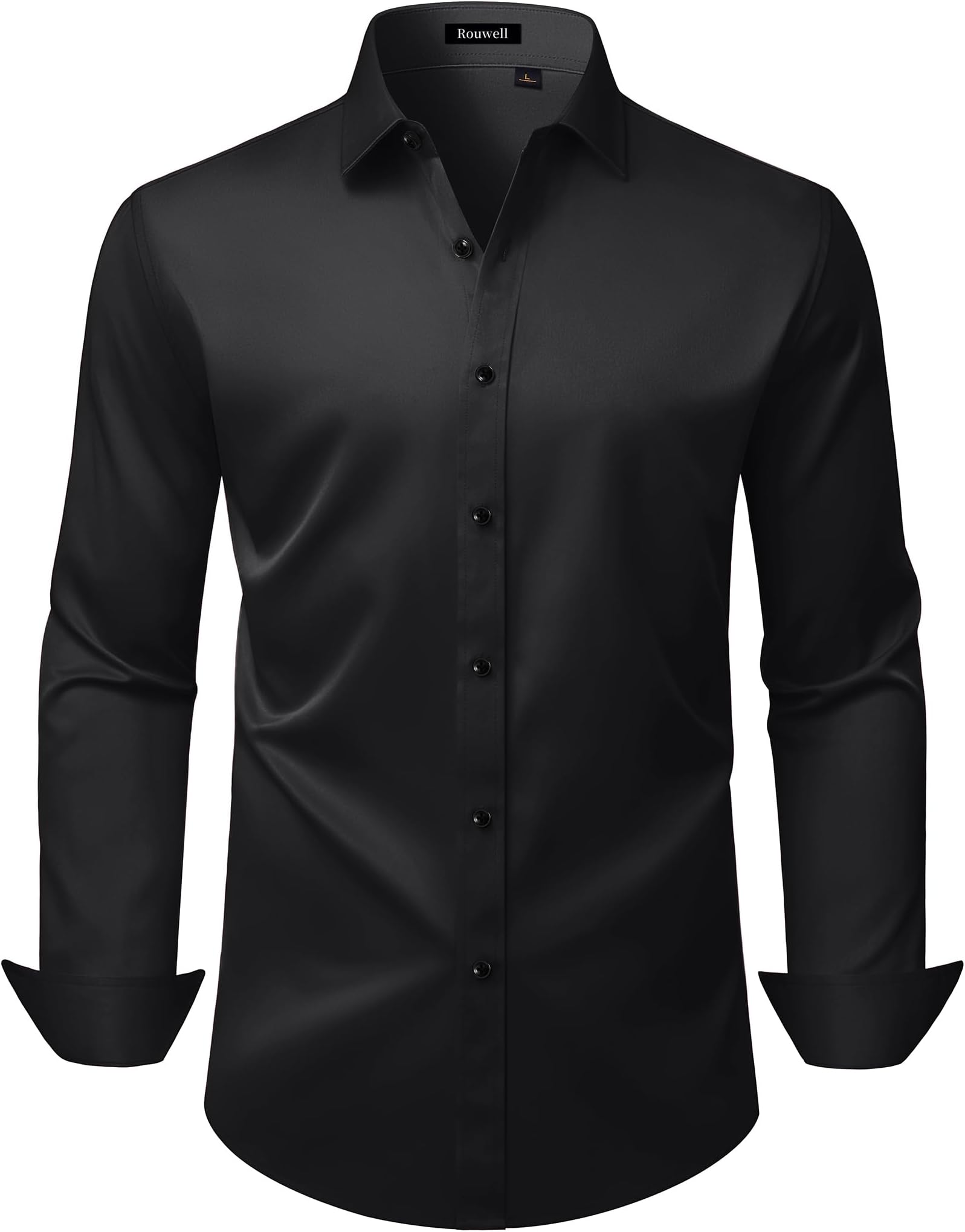 Mens Wrinkle Free Dress Shirts Regular Fit Business Shirt