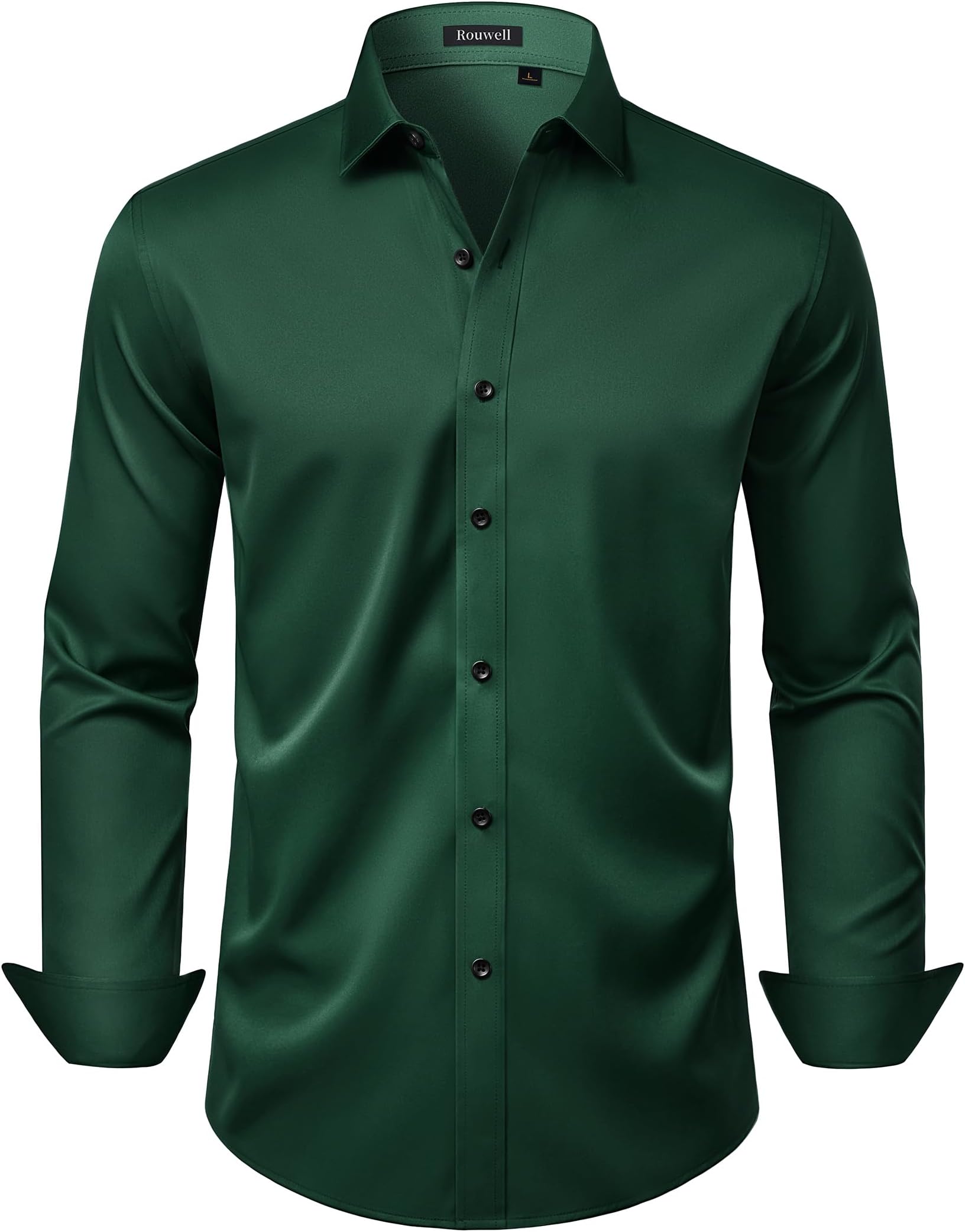 Mens Wrinkle Free Dress Shirts Regular Fit Business Shirt