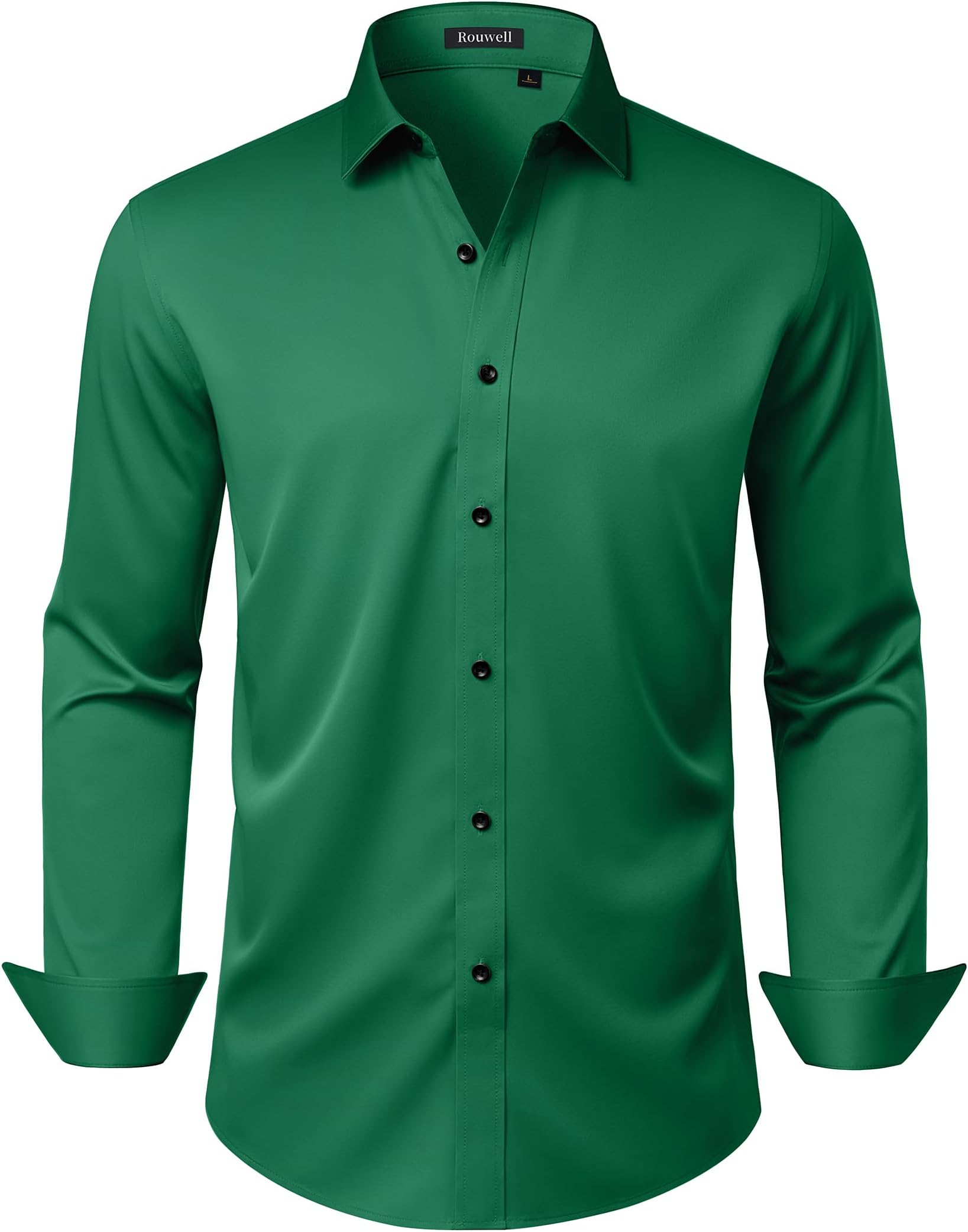 Mens Wrinkle Free Dress Shirts Regular Fit Business Shirt