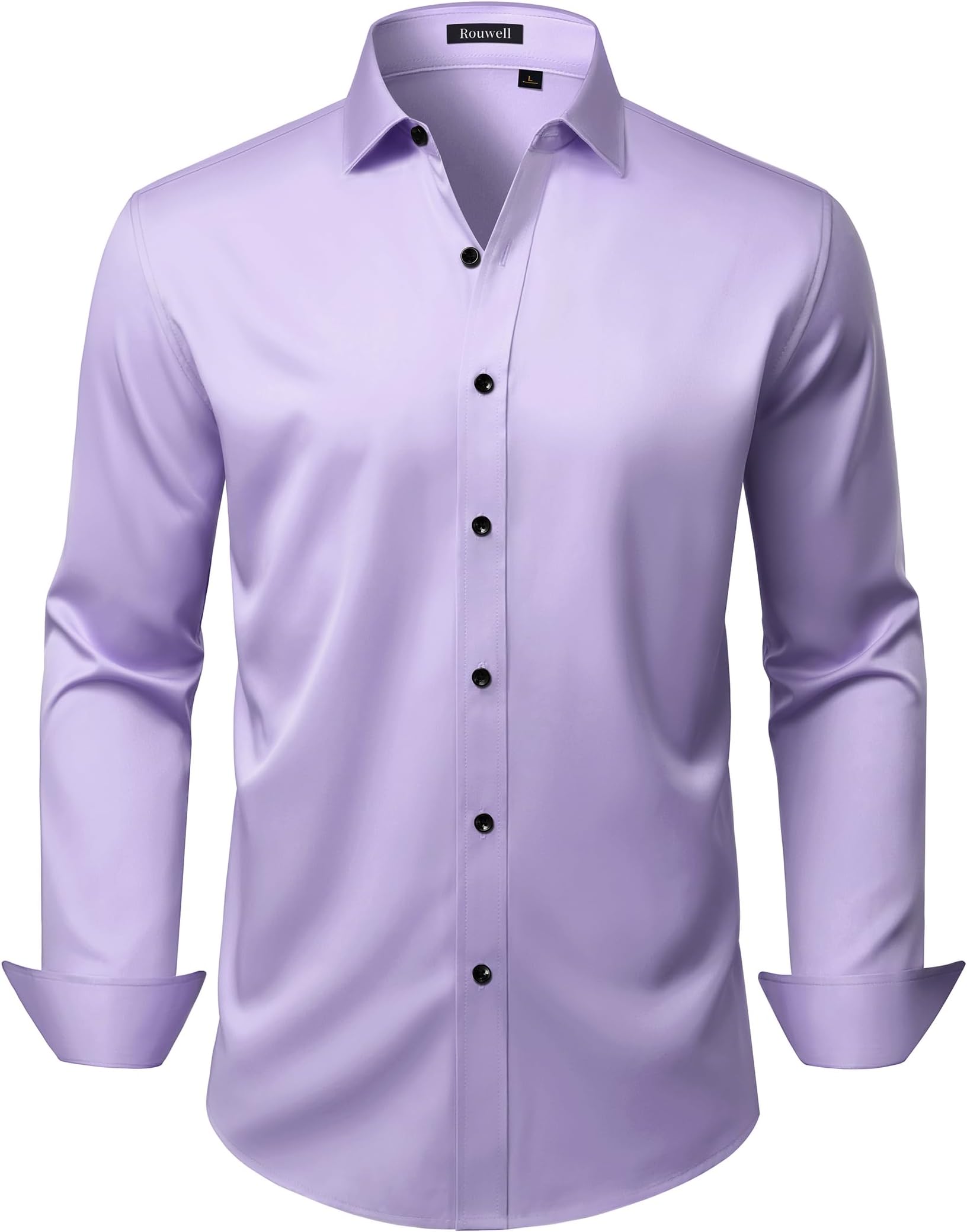 Mens Wrinkle Free Dress Shirts Regular Fit Business Shirt