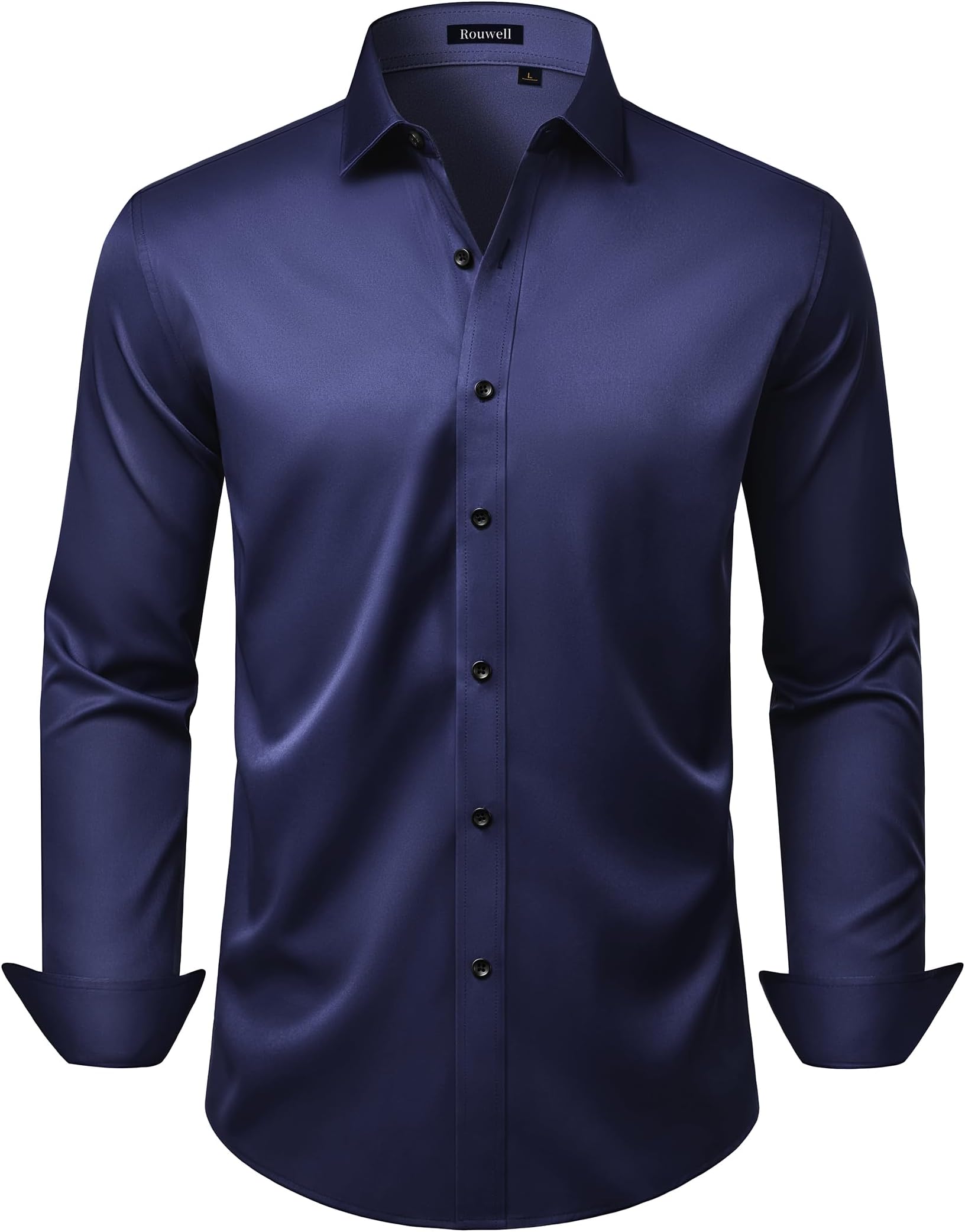 Mens Wrinkle Free Dress Shirts Regular Fit Business Shirt