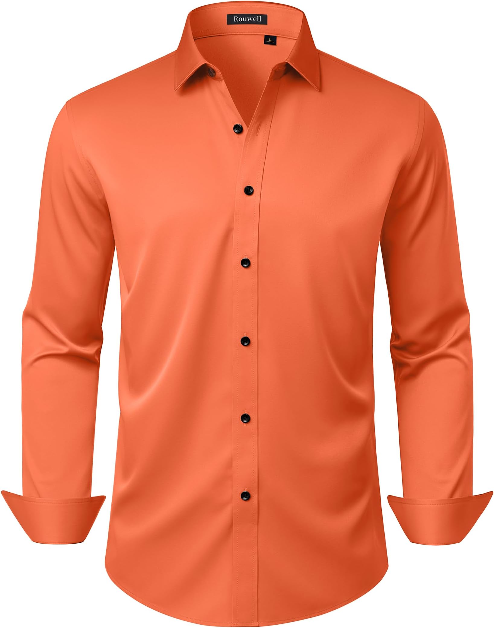 Mens Wrinkle Free Dress Shirts Regular Fit Business Shirt