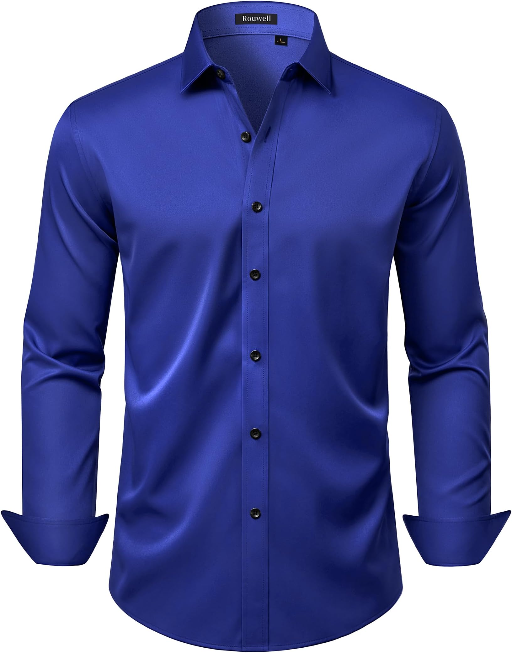 Mens Wrinkle Free Dress Shirts Regular Fit Business Shirt