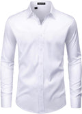 Men's Wrinkle Free Dress Shirts Long Sleeve Non Iron Shirt