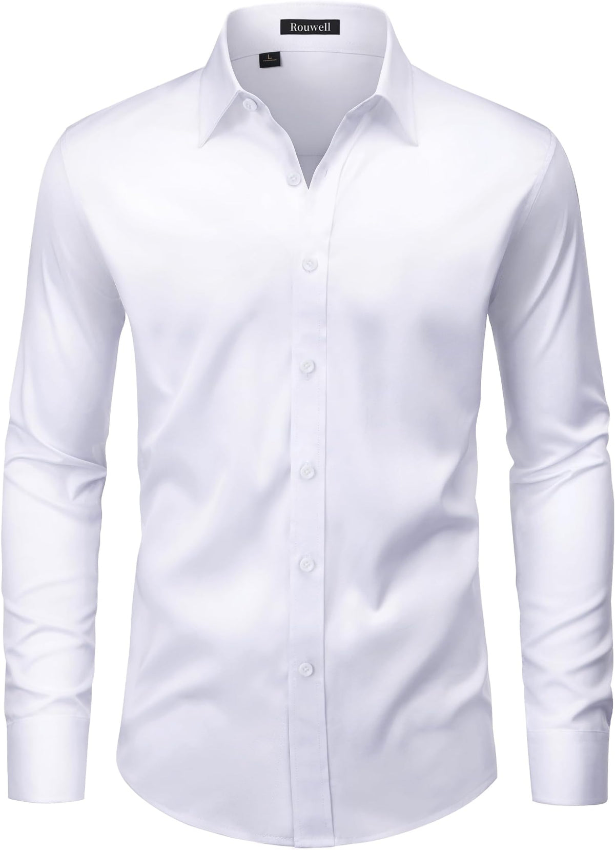 mens long sleeve shirts dress Men's Wrinkle Free Non Iron Shirt – ROUWELL SHERRI HILL - 56816 wicking materials SD-08.26.25 Size:15H