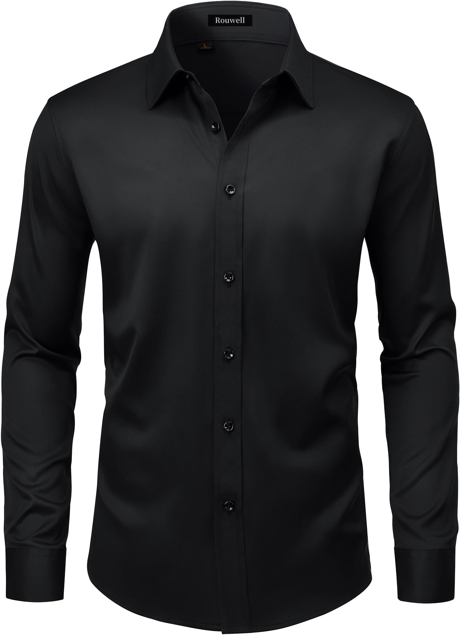 Men's Wrinkle Free Dress Shirts Regular Fit Long Sleeve Shirt