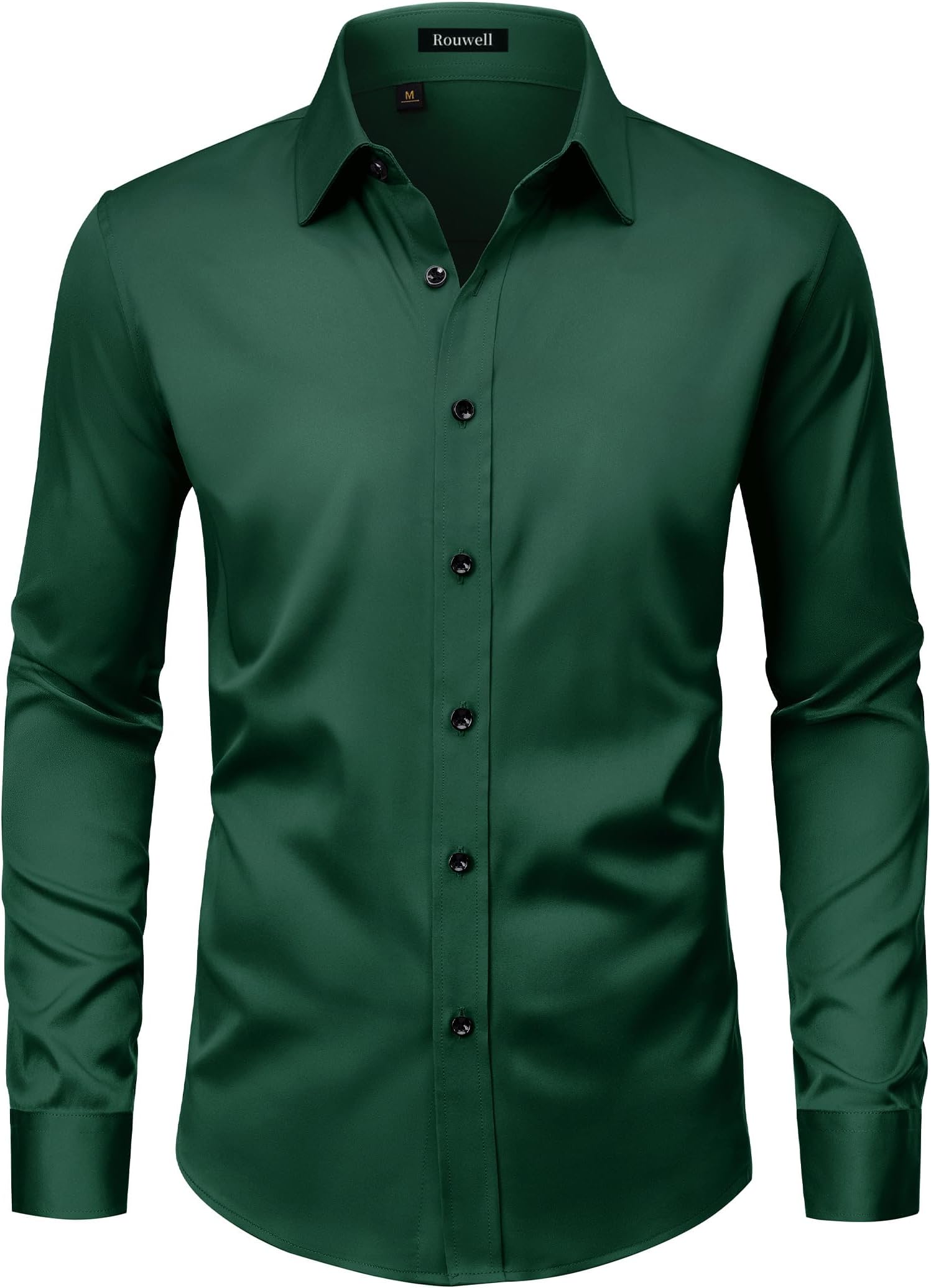 Men's Wrinkle Free Dress Shirts Regular Fit Long Sleeve Shirt