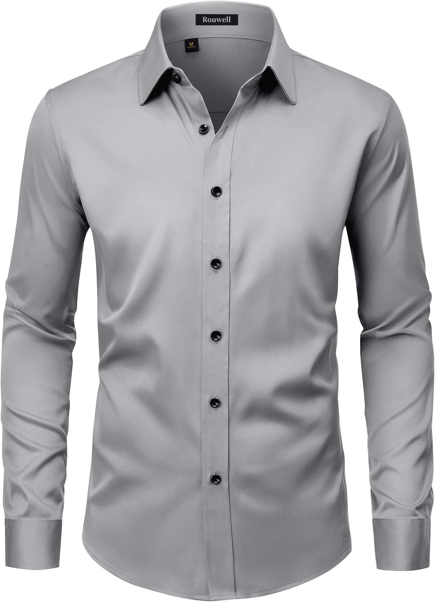 Men's Wrinkle Free Dress Shirts Regular Fit Long Sleeve Shirt