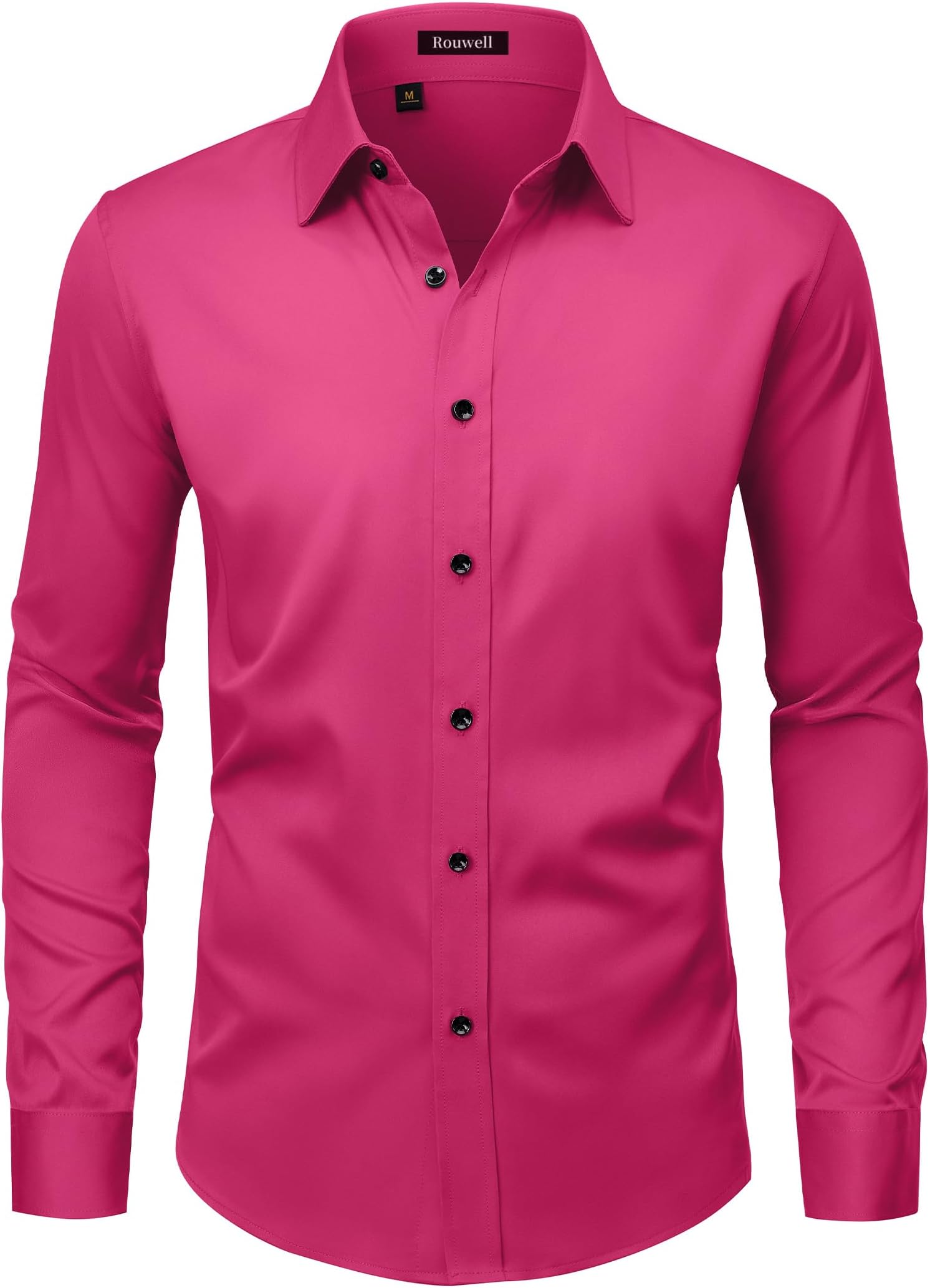Men's Wrinkle Free Dress Shirts Regular Fit Long Sleeve Shirt
