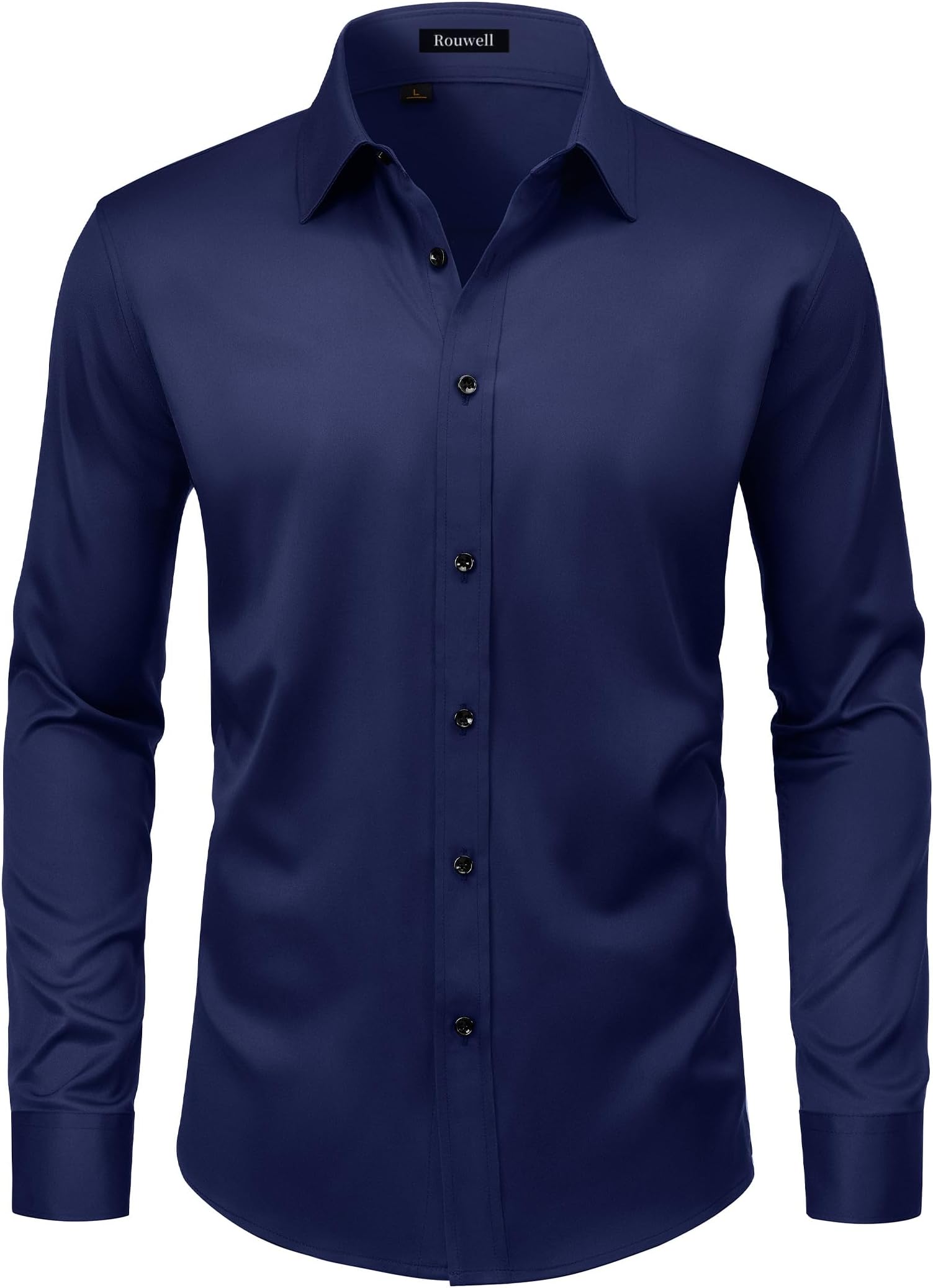 Men's Wrinkle Free Dress Shirts Regular Fit Long Sleeve Shirt