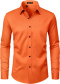 Men's Wrinkle Free Dress Shirts Regular Fit Long Sleeve Shirt