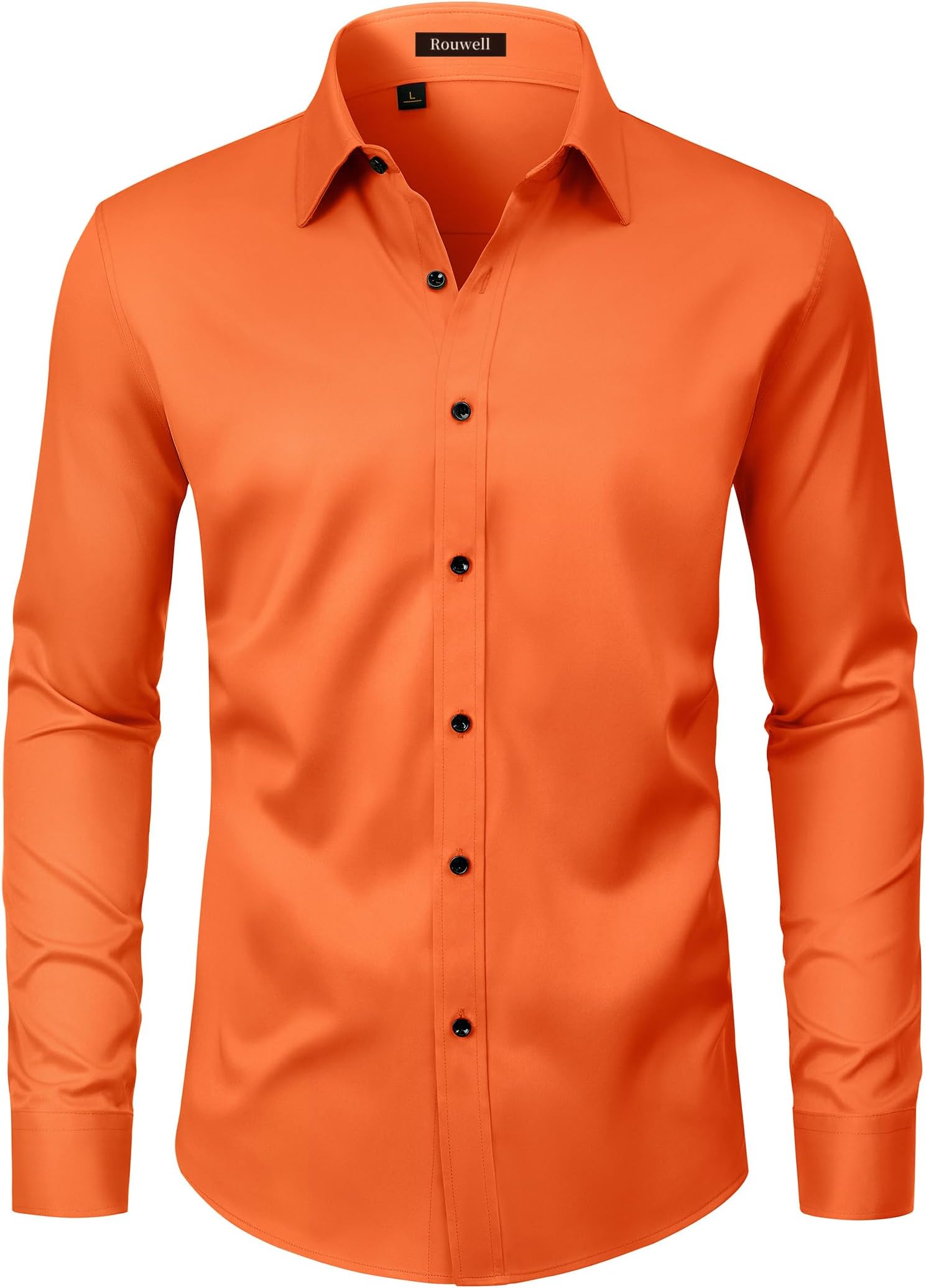 Men's Wrinkle Free Dress Shirts Regular Fit Long Sleeve Shirt