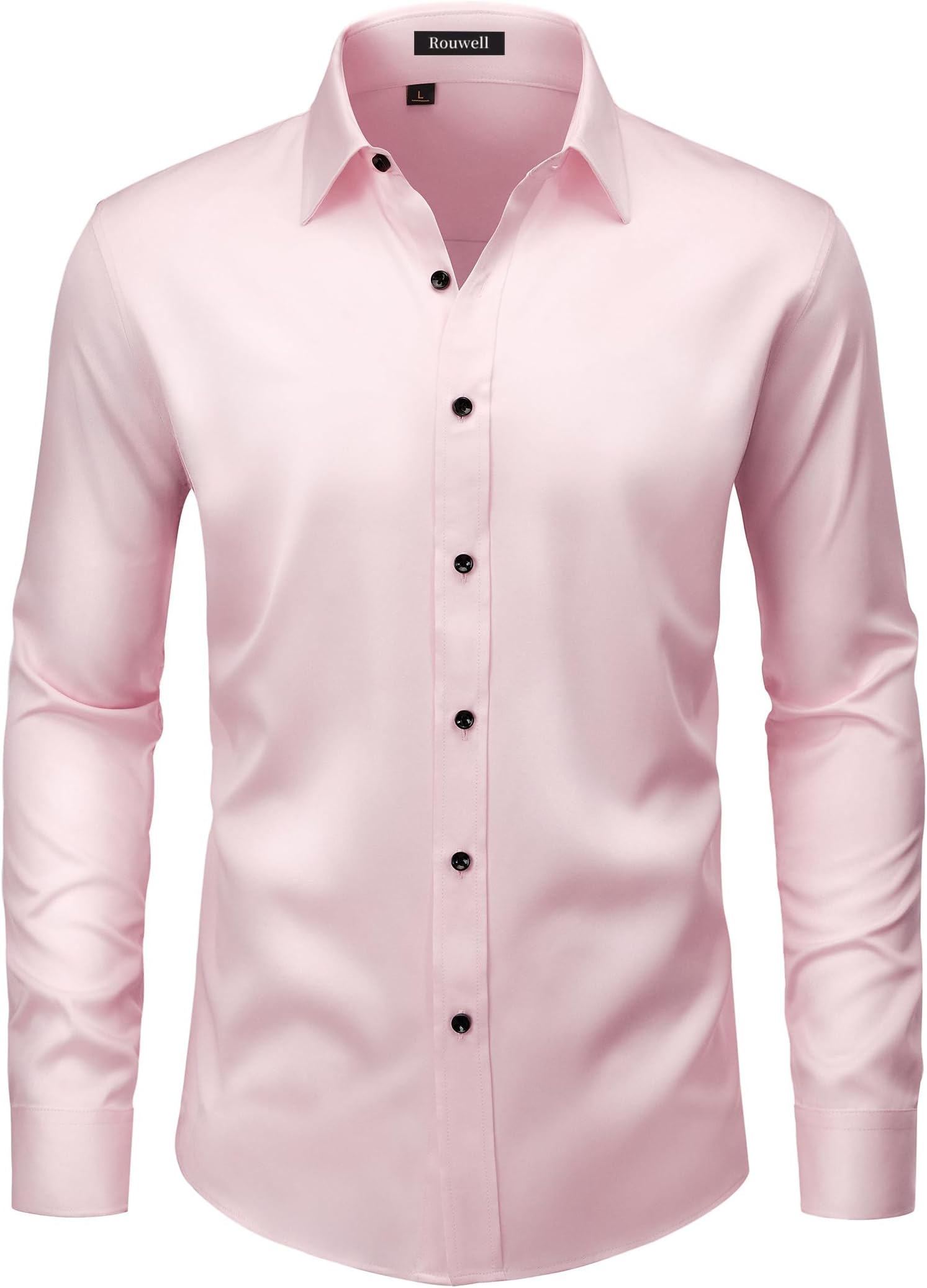 Men's Wrinkle Free Dress Shirts Regular Fit Long Sleeve Shirt